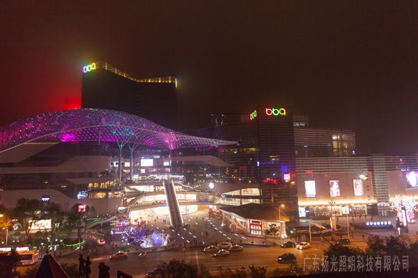 湖南步步高商業綜合體夜景照明工程